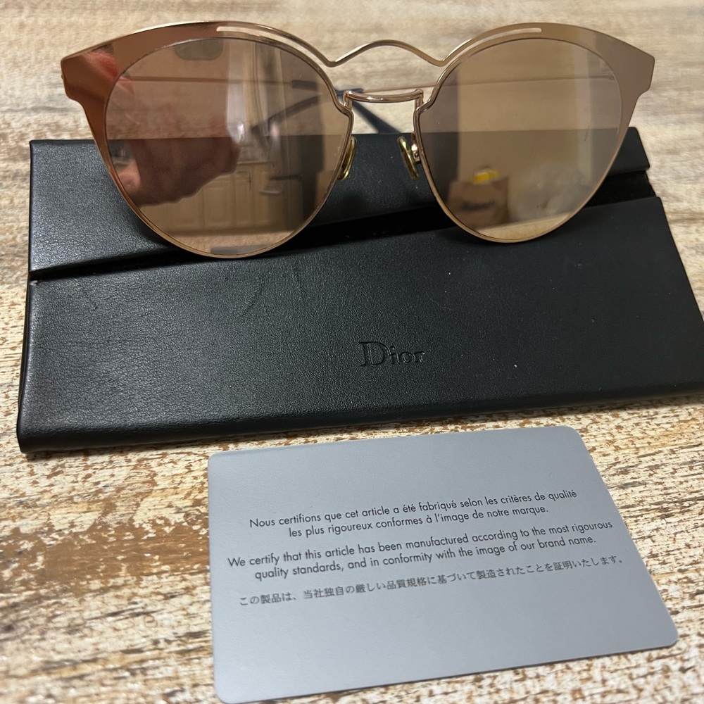 Dior Rose Gold Sunglasses